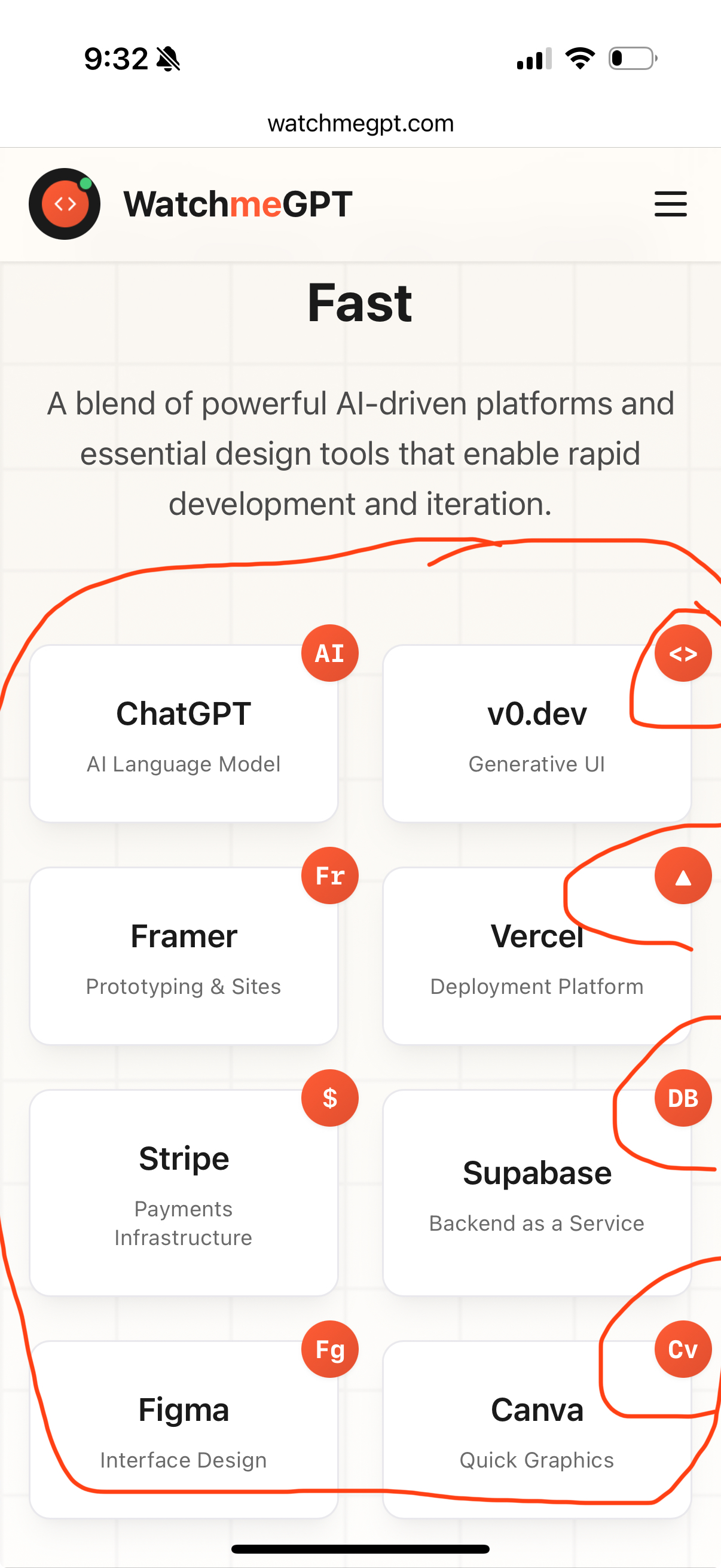 Toolkit section tool card design call-outs